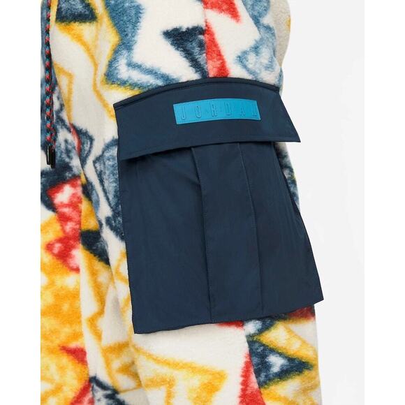 Jordan Fleece Pant Mens Size L Geometric Standard Fit Jumpman Comfy Cozy Pull On - Picture 4 of 16